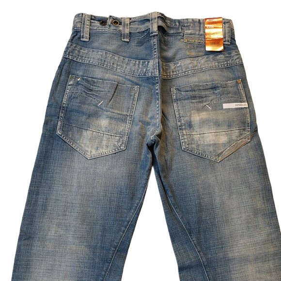 G-Star Raw RADAR SLACKS New Envil Denim Trash Wash Wide Leg Jeans Sz 31 x 34 NWT - Picture 8 of 11